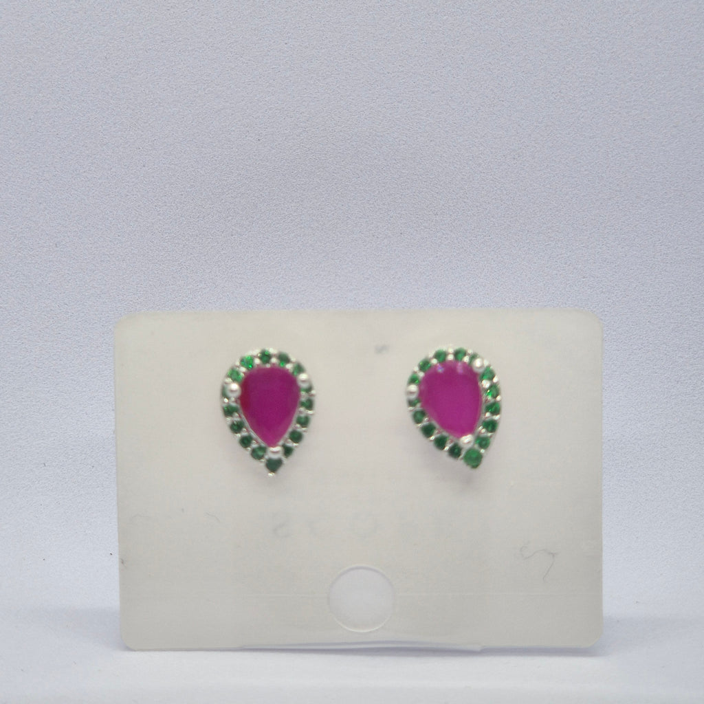The Crimson Dewdrop Studs