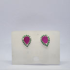 The Crimson Dewdrop Studs