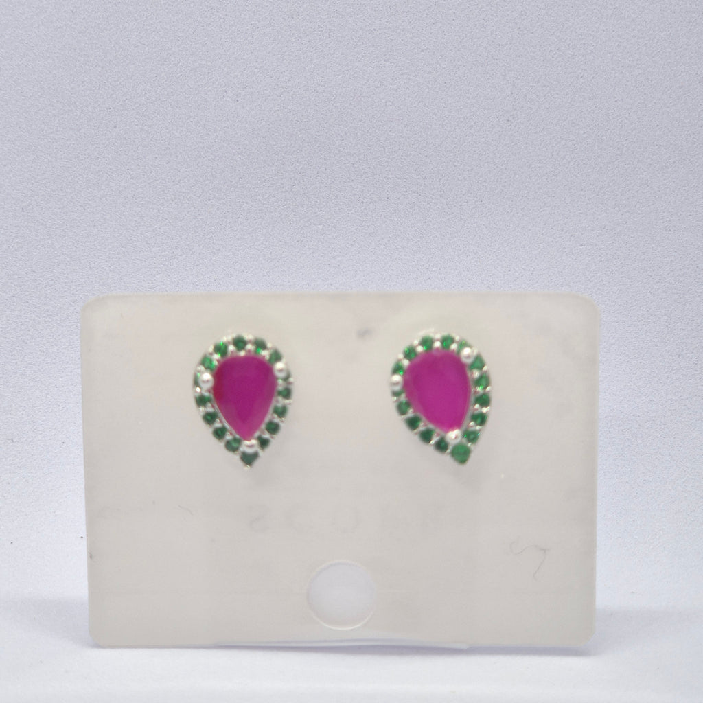 The Crimson Dewdrop Studs
