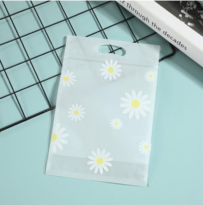 Cute Floral Plastic Ziplock Pouches