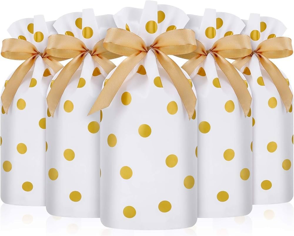 Gold Dots Goodie PVC Bag