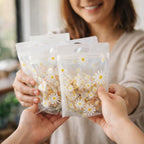 Cute Floral Plastic Ziplock Pouches