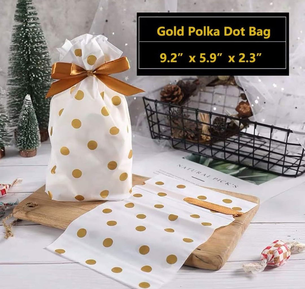Gold Dots Goodie PVC Bag