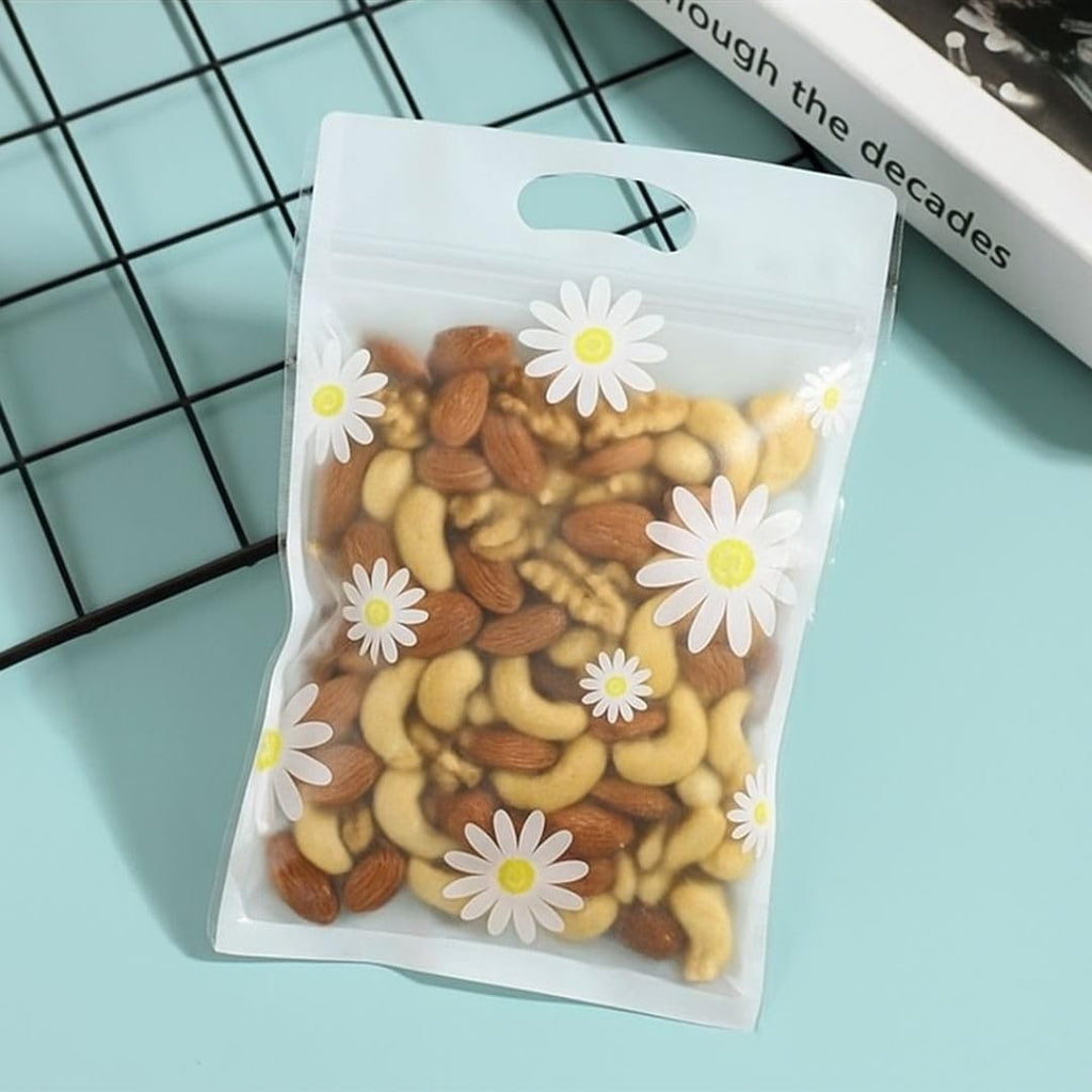 Cute Floral Plastic Ziplock Pouches