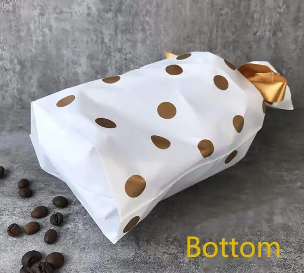 Gold Dots Goodie PVC Bag