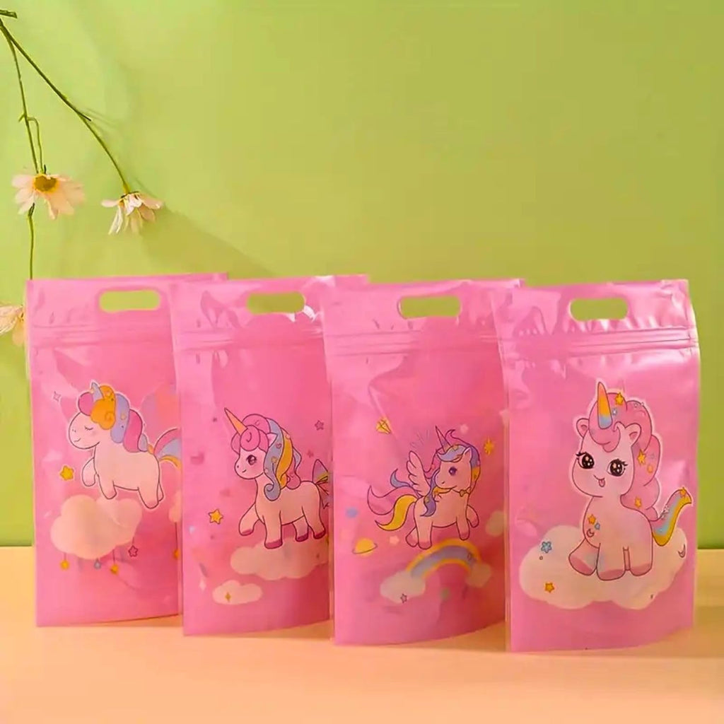Cute Unicorn Plastic Ziplock Pouches