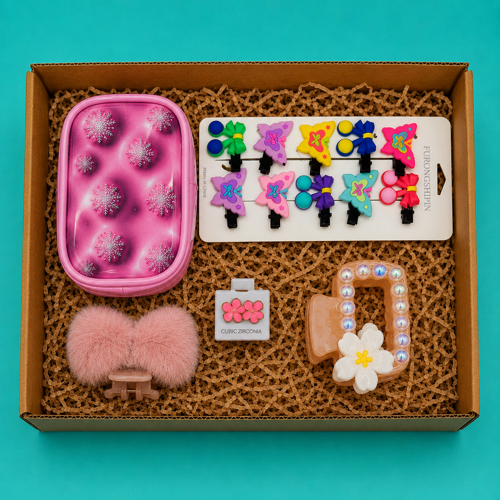 Blossom Girls Cute Hair Accessories Gift Hamper