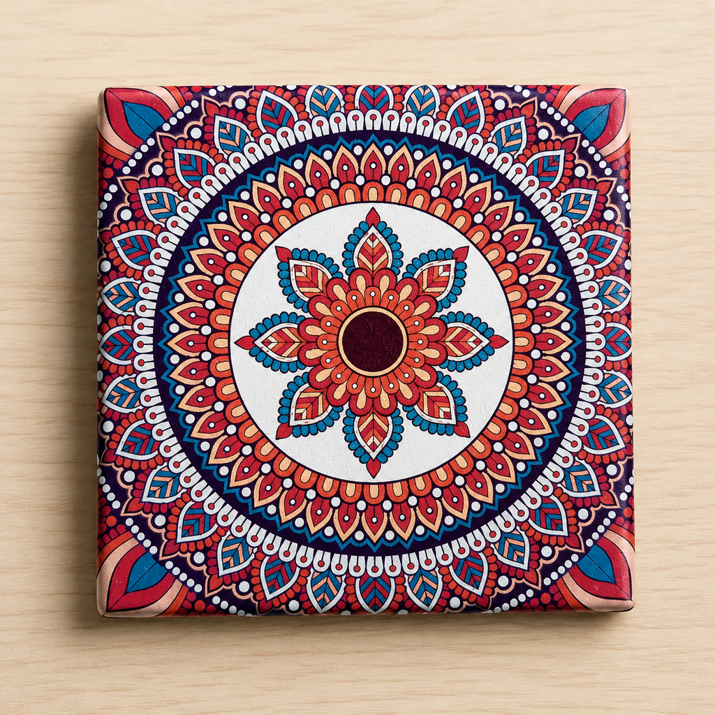 Mandala Elegance Dual Compact Mirror