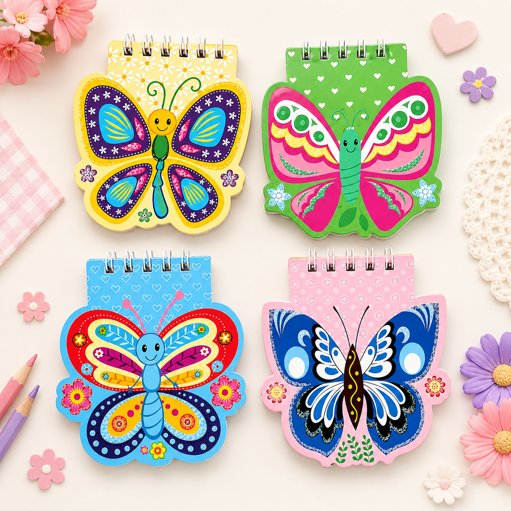 Butterfly Mini Spiral Notepad(Any 1)