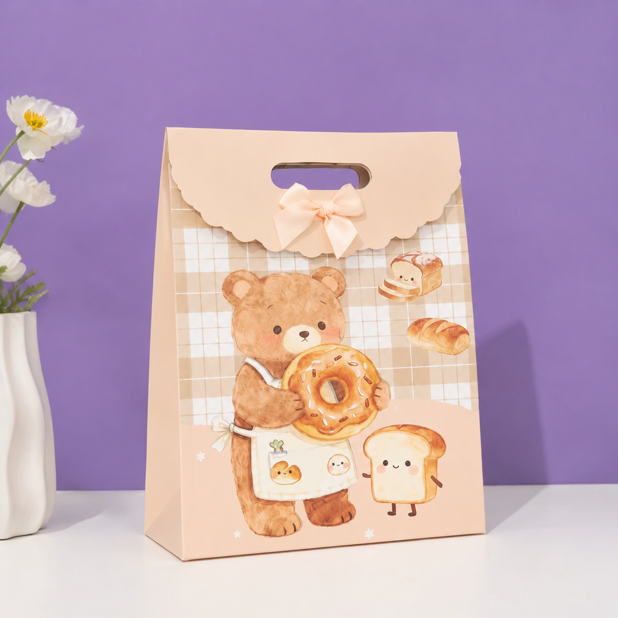 Cute Teddy Bear Bakery Gift Bag