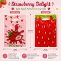 Sweet Strawberry Splash Gift Bag Design
