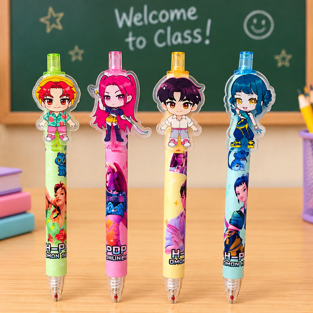 K-Pop Inspired Anime Click Pens