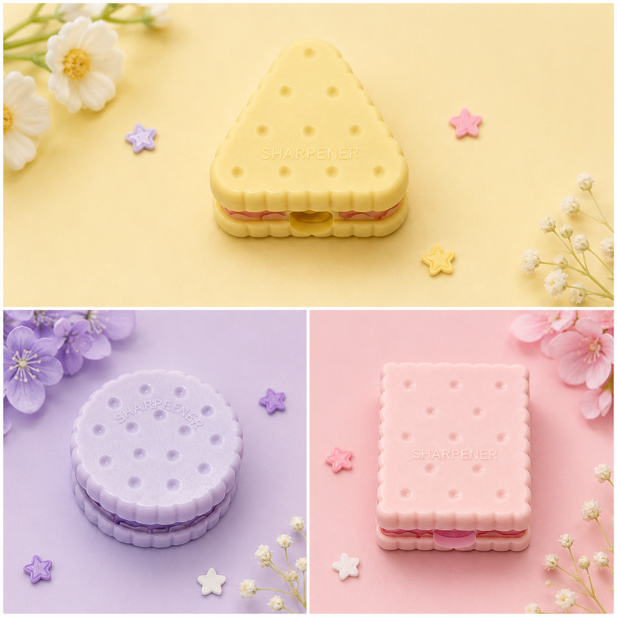 Pastel Cookie Fun Sharpener For Kids(Any 1)