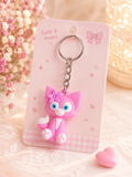 Cute Cartoon Animal Silicone Keychain small size