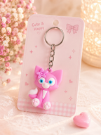 Cute Cartoon Animal Silicone Keychain small size