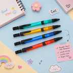 Transparent Movable Mechanical Pencil With Sharpener(Any 1)