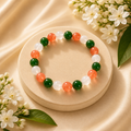 Tricolour Glow Beaded Charm Bracelet