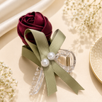 Twin Rose Elegance Hair Clip(Multicolor)