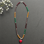 Handmade Radiant Heritage Heart Crystal Fashion Necklace