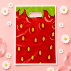 Sweet Strawberry Splash Gift Bag Design