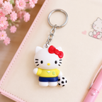 Soccer Star Kitty Keychain/ Bag Charm