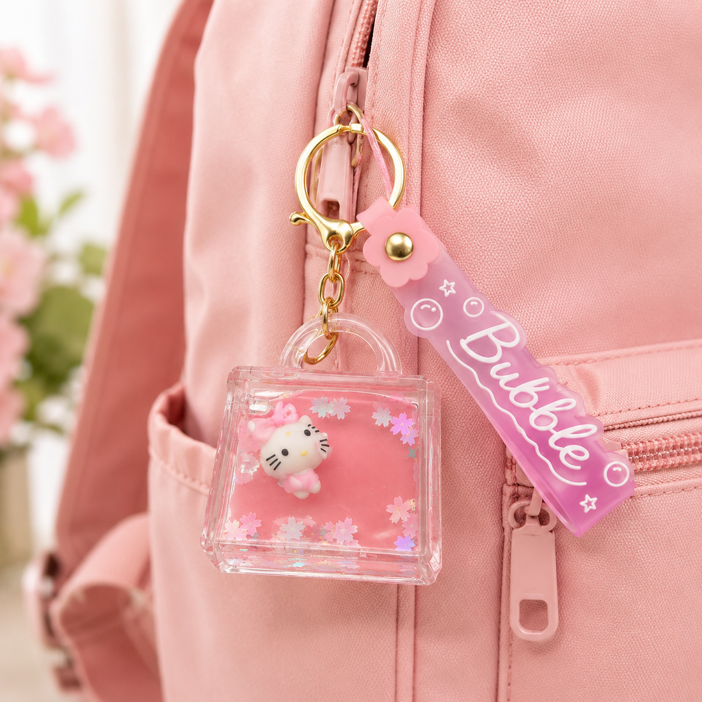 Bubble Bliss Kawaii Mini Bag Keychain