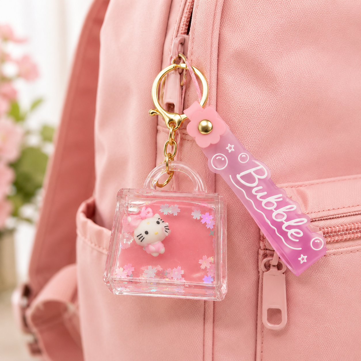 Bubble Bliss Kawaii Mini Bag Keychain