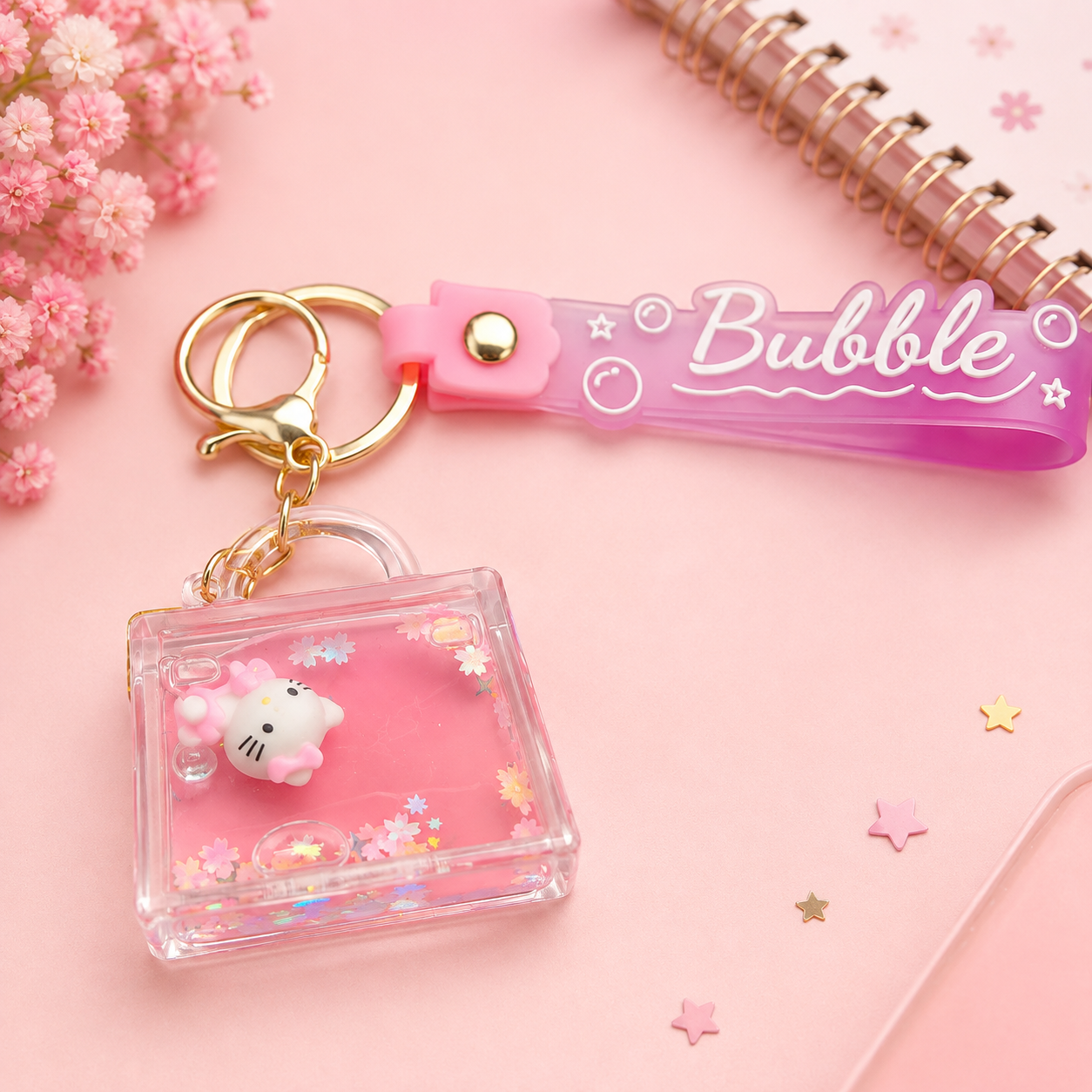 Bubble Bliss Kawaii Mini Bag Keychain