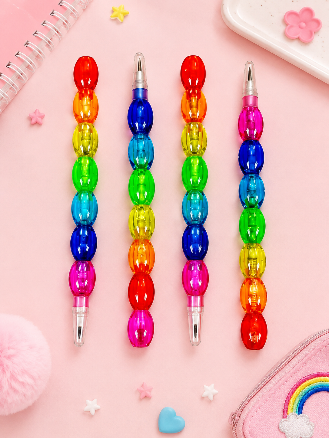 Rainbow Bead Non-Sharpening Writing Pencil