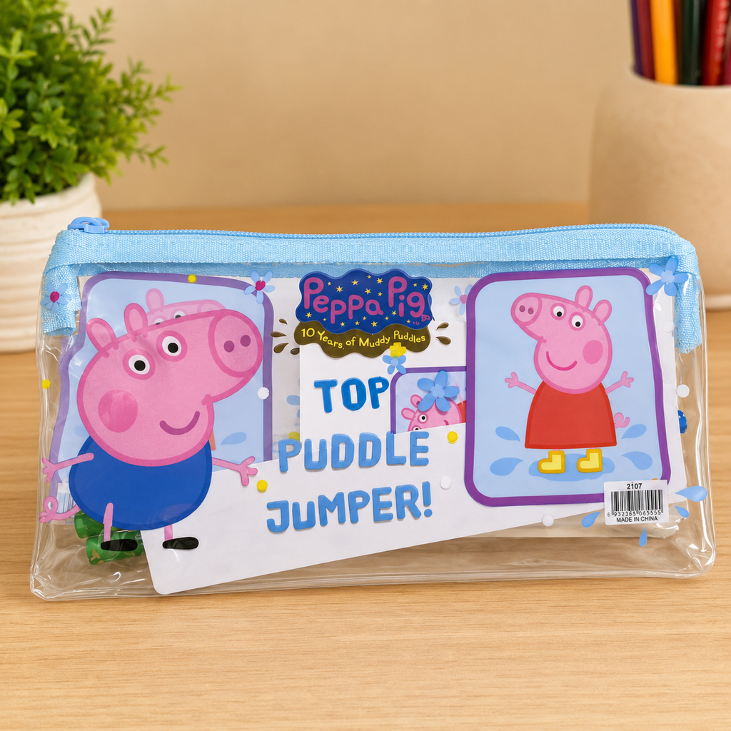 Peppa Pig Splash Joy Premium Transparent Stationery Pouch