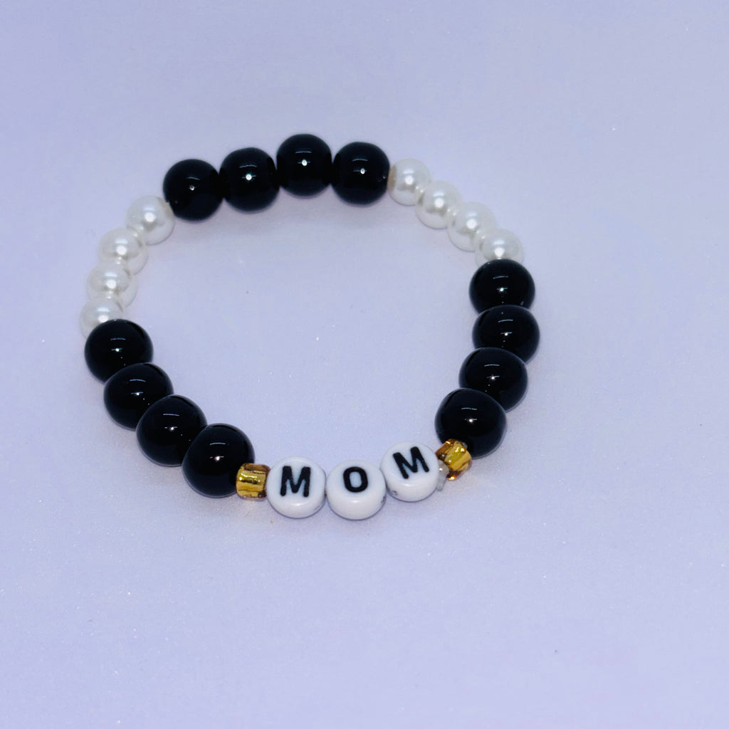 Handmade MOM Beaded Bracelet