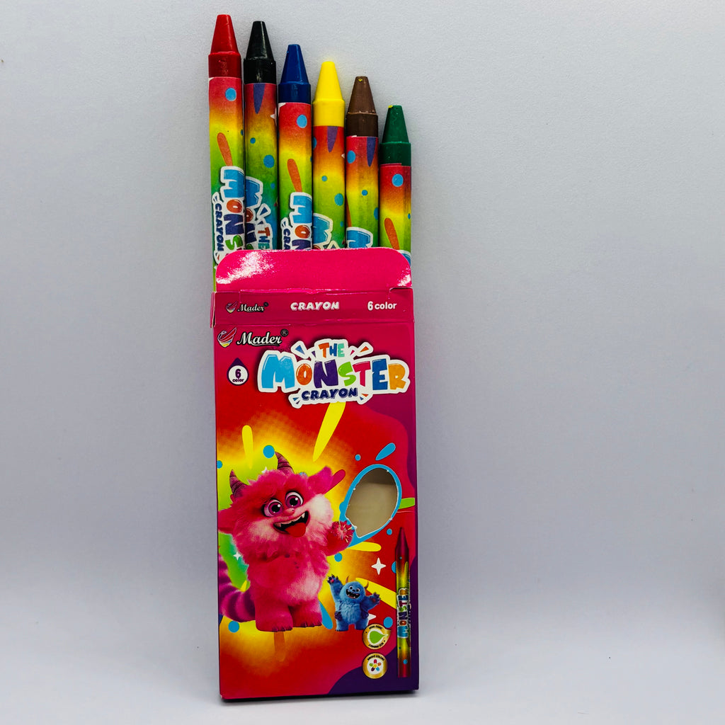 Monster Crayon Pack of 6