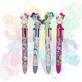Cute Cartoon 6-in-1 Multi-Color Retractable Ballpoint Pens (Any 1)