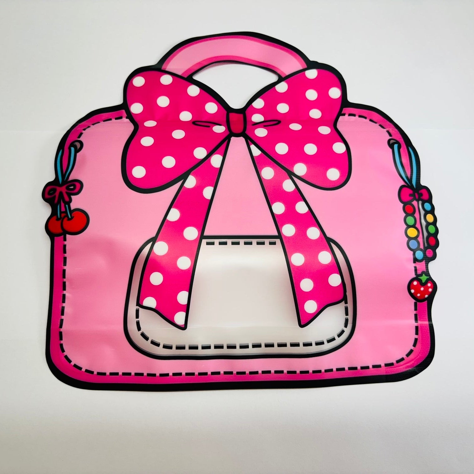 Polka Dot Bow Charm Design
