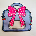 Polka Dot Bow Charm Design