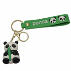 Cute Panda Cartoon Keychain with Premium Silicone