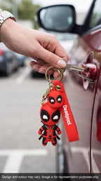 Deadpool Keychain Cartoon Keychain with Premium Silicone