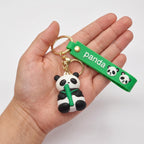 Cute Panda Cartoon Keychain with Premium Silicone
