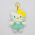 Cute Mini Cartoon Cat Plush Toy with Yellow Bow