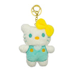 Cute Mini Cartoon Cat Plush Toy with Yellow Bow