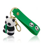 Cute Panda Cartoon Keychain with Premium Silicone
