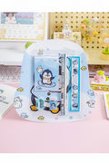 Cute Penguin Mini Notebook Stationery Set