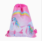 Pink Unicorn Drawstring Bag for Kids