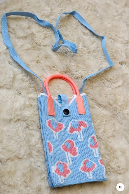 Pastel Picnic Crossbody Phone Holder Sling Bag