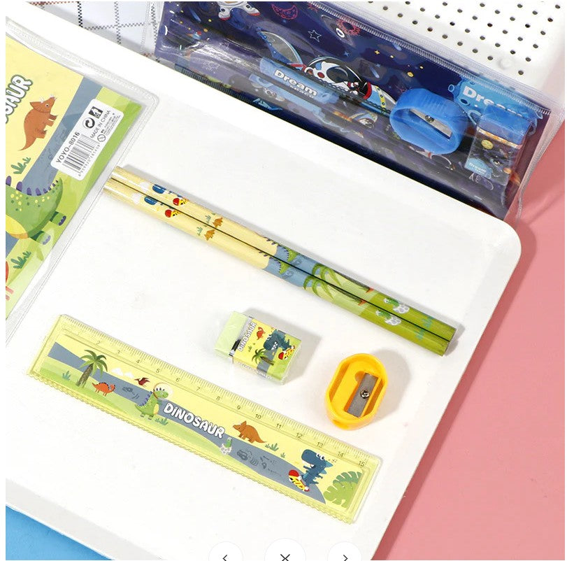 Stationery Set Pack of 5 items(Any 1 color)