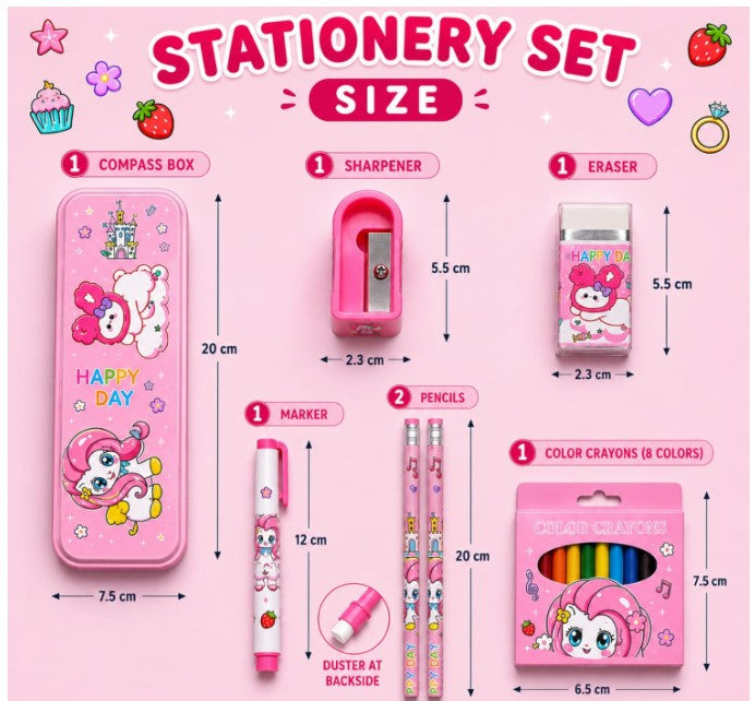 Charming Delight Multi-Piece Stationery Kit