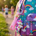 Cute Unicorn Keychain with Wrist Strap