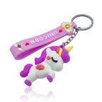 Cute Unicorn Keychain with Wrist Strap
