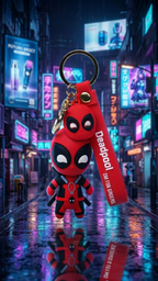 Deadpool Keychain Cartoon Keychain with Premium Silicone